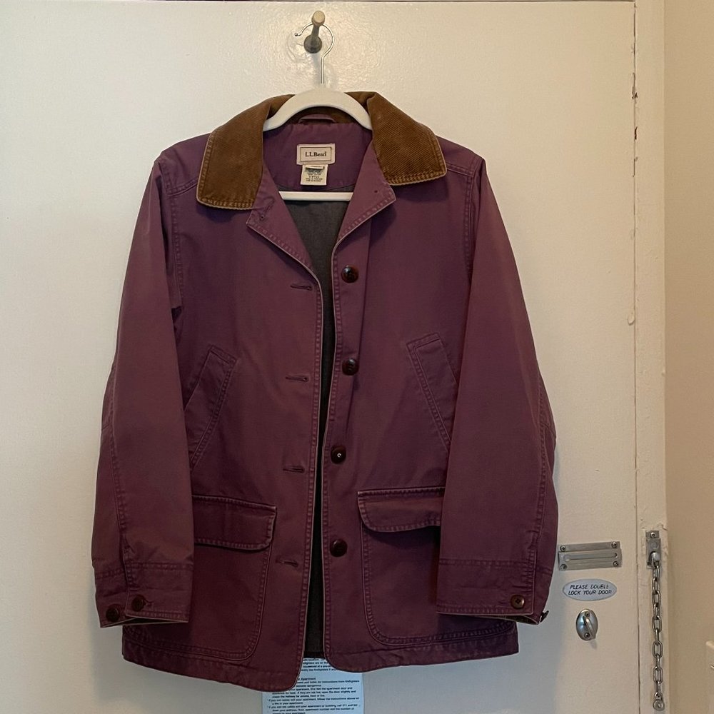L.L. Bean Canvas Jacket w/ Corduroy Collar